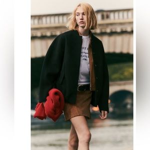 New Zara oversized bomber jacket